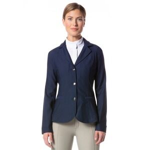 NWT Kerrits Affinity Aero Show Coat Blue Button Sz Large